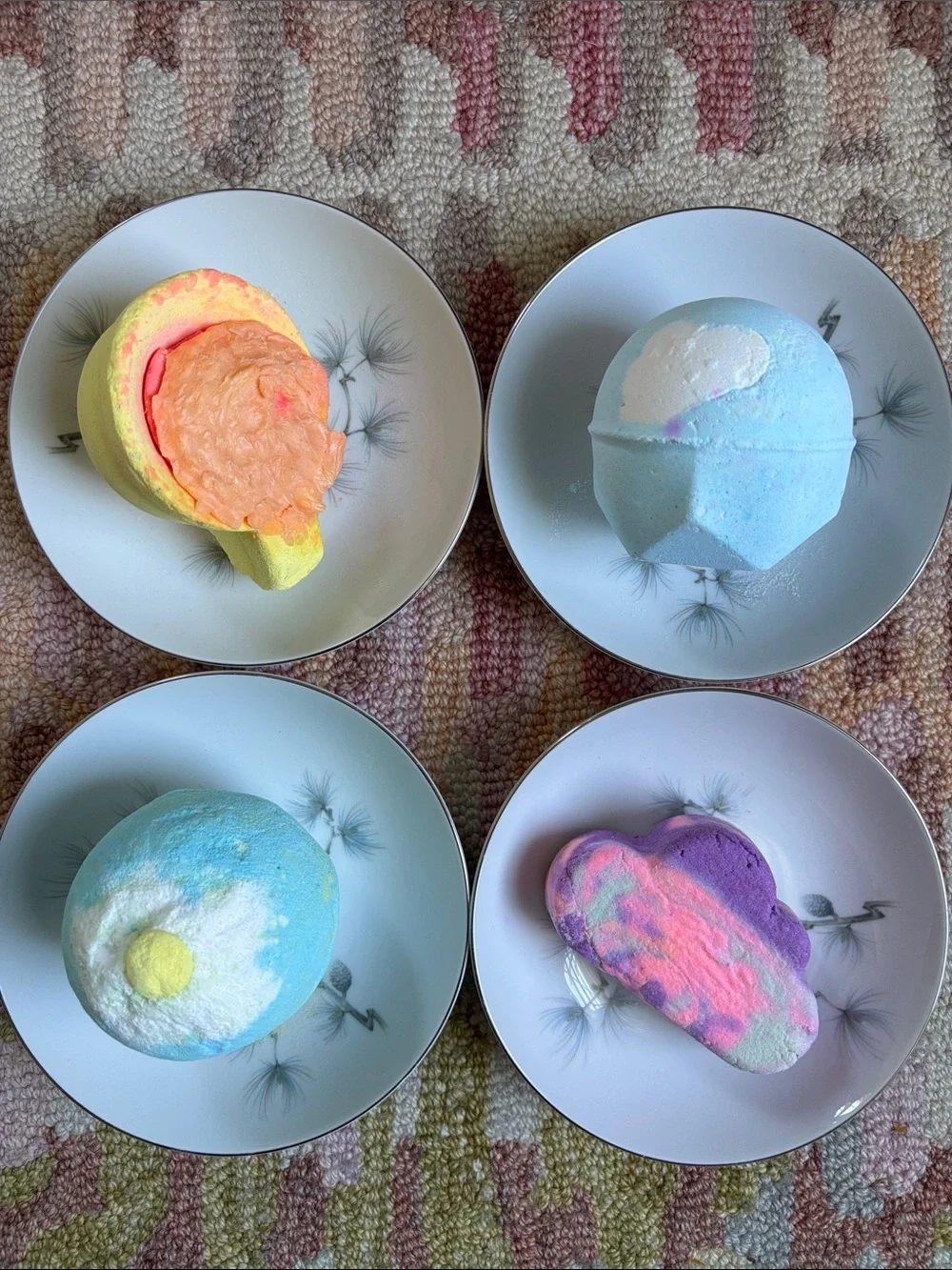 Lush Tea, Clouds, Sky, mother bath bombs + set NWT